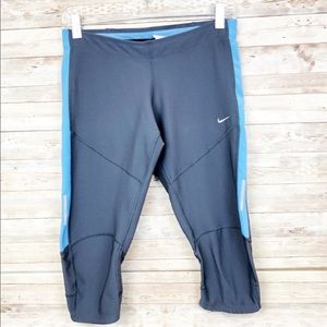 🍀4/$10 Nike Dri-Fit Blue a Cropped Leggings